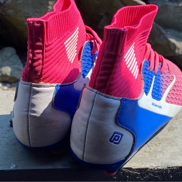 DREAM PAIRS HZ19002K Women’s Pink Blue Soccer Football Cleats Shoe Size 6 - Picture 8 of 11